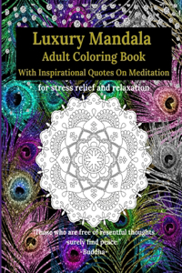Luxury Mandala Adult Coloring Book