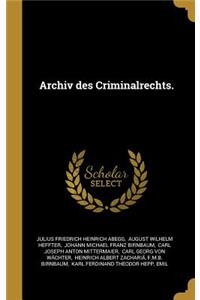 Archiv des Criminalrechts.