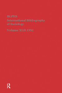 Ibss: Sociology: 1992 Vol 42