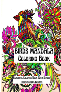 Mandala Birds Coloring Book