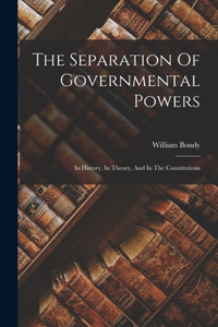 Separation Of Governmental Powers