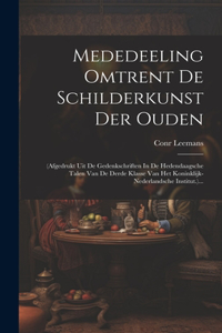 Mededeeling Omtrent De Schilderkunst Der Ouden