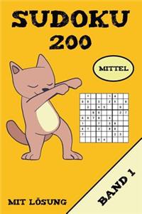 Sudoku 200 Mittel Mit Lösung Band 1