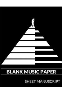 Blank Music Paper Sheet Manuscript