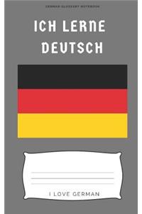 German glossary notebook