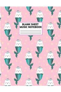 Blank Sheet Music Notebook