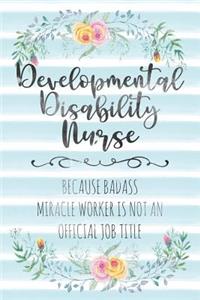 Developmental Disability Nurse