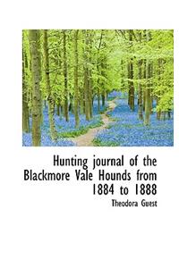 Hunting Journal of the Blackmore Vale Hounds from 1884 to 1888