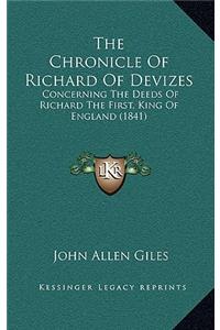 Chronicle Of Richard Of Devizes