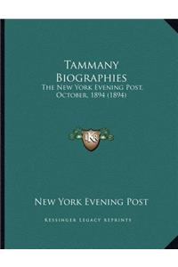 Tammany Biographies