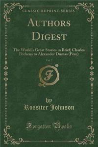 Authors Digest, Vol. 7