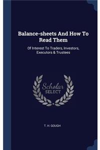 Balance-sheets And How To Read Them