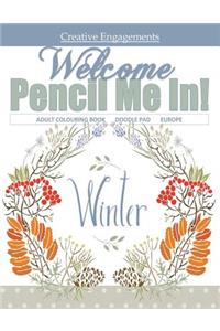 Welcome Winter Adult Colouring Book Doodle Pad Europe