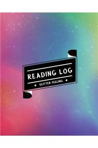 Reading Log: Record My Favorite Books I've Read (Large Size) - Rainbow Glitter