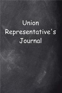 Union Representative's Journal Chalkboard Design