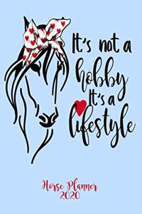 It's Not A Hobby It's A Lifestyle Horse Planner 2020