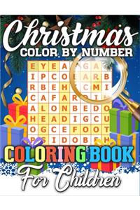 Christmas Color By Number Coloring Book for Children