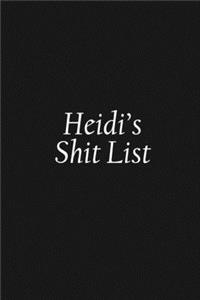 Heidi's Shit List