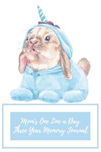 Mom's One Line a Day Three Year Memory Journal