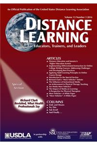 Distance Learning Volume 13 Issue 3 2016
