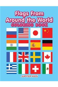 Flags From Around the World Coloring Book