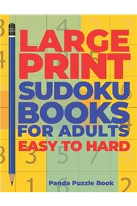 Large Print Sudoku Books For Adults Easy To Hard