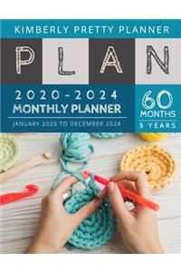 5 year monthly planner 2020-2024