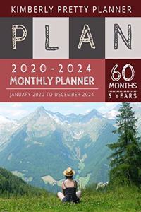 5 year monthly planner 2020-2024