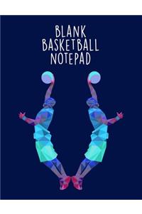 Blank Basketball Notepad