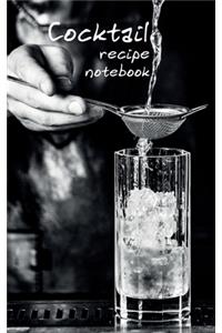 Cocktail recipe notebook