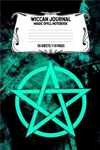 Wiccan Journal Magic Spell Notebook 55 Sheets/110 Pages
