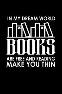 In My Dream World Books Are Free And Reading Make You Thin