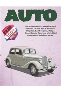 Libro da colorare oversize per i bambini - Auto. Più di 50 auto