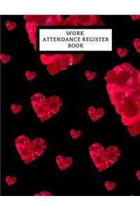 Work Attendance Register Book
