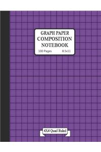 Graph paper composition notebook