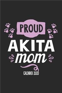 Proud Akita Mom Calender 2020