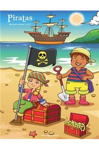 Piratas libro para colorear 1, 2 & 3