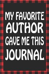 My Favorite Author Gave Me This Journal