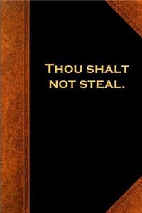 2019 Weekly Planner Religious Theme 7th Commandment Vintage Style Traditional