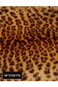 Notebook: Beautiful Leopard Fur Composition Notebook College Ruled Leopard Journal Trendy & Unique Notebook Gift for Girls, Teens & Women Blank Lined Large No