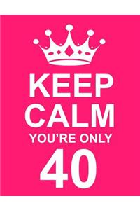 Keep Calm You're Only 40