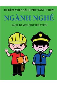 Sách tô màu cho trẻ 2 tuổi (Ngành nghề)