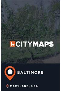 City Maps Baltimore Maryland, USA
