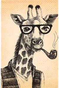 Journal Notebook Hipster Giraffe