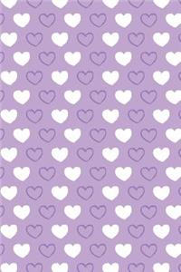 Bullet Journal Notebook Hearts Pattern 2