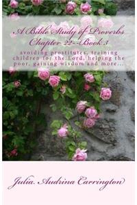 A Bible Study of Proverbs Chapter 22--Book 3
