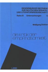 Die Kritik Der Empfindsamkeit