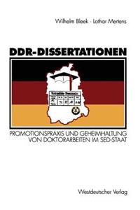 Ddr-Dissertationen