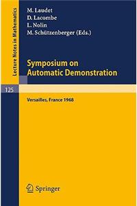 Symposium on Automatic Demonstration