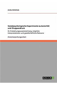 Sozialpsychologische Experimente zu Autorität und Gruppendruck